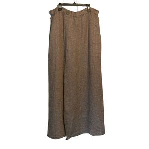Vintage Flax by Jeanne Englehart Linen Maxi Skirt Size L